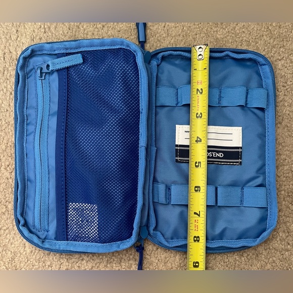 NWOT Lands End Cord Organizer Bag Blue tie dye - Great for backpack or travel - Picture 4 of 4